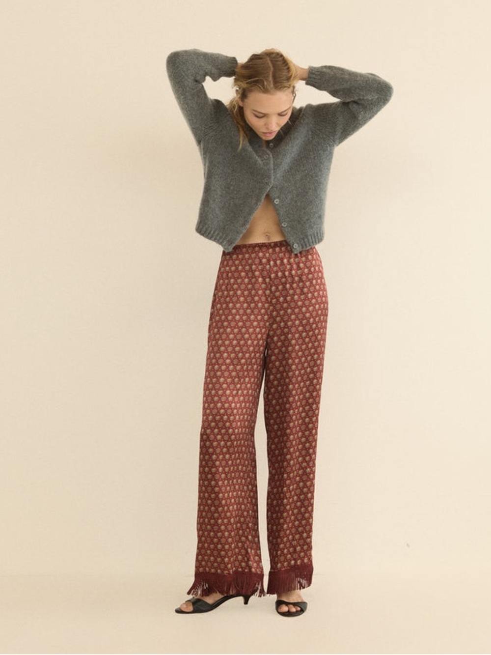 Doen Lavon Fringe Pant in San Sebastian Foulard